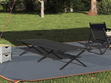 Folding Camping Bed Manual Black 193 x 69 x 45 cm Oxford fabric 42003175