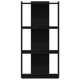 Bookcase 3-Tier Black 60x30x120 cm Engineered Wood 860266