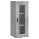 Highboard Concrete Grey 34.5x34x180 cm Engineered Wood 3199509