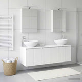 Bathroom Cabinet Set 5 pcs White Engineered Wood 3406471