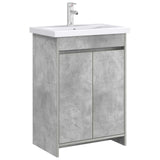 Bathroom Under Sink Cabinet Concrete Grey 56 x 37.5 x 81 cm 890779