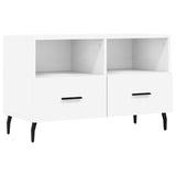 TV Cabinet White 80x36x50 cm Engineered Wood 828988