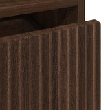 Bedside Cabinet 2 pcs Brown oak 49 x 36 x 61 cm Engineered wood 883489