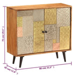 ZNTS Sideboard 80x30x75 cm Solid Acacia Wood 247683