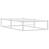Bed Frame without Mattress White 90x200 cm Metal 4017422