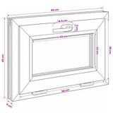Basement Window Internal Colour White RISOR 65 x 45 cm 42047770