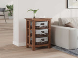Side Table Brown 38 x 28 x 72 cm Solid Mahogany wood 42012407