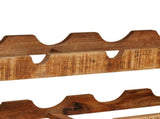 Wine Rack Brown 100 x 45 x 33 cm Solid Rough Mango Wood 4104760