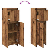 Bathroom Cabinet Old Wood 30x30x95 cm Engineered Wood 856061