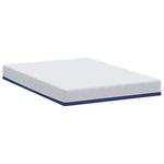 Mattress White and Blue 160 x 200 cm Gel Memory Foam 4106343