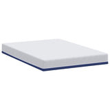 Mattress White and Blue 140 x 200 cm Gel-Infused Foam 4106342