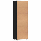 Highboard FLORIN Black 60 x 35 x 182 cm Engineered Wood 3397915