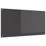 Kitchen Backsplash Dark Grey 120 x 60 cm Tempered Glass 42001315