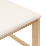 Dining Chairs 2 pcs Natural 40 x 47.5 x 99.5 cm 42020467