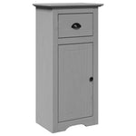 ZNTS 3 Piece Bathroom Furniture Set BODO Grey Solid Wood Pine 3307649
