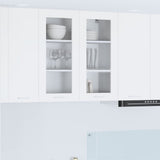 Hanging Cabinet with Door White 80 x 31 x 80 cm Engineered Wood 884322
