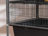 5 Levels Rolling Small Animal Cage with Non Slip Ramps, Slide Out 16cm Deep Tray, 88 x 48 x 150.5cm, T3398P350104
