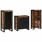 Bathroom Furniture Set 3 pcs Multicolour Solid Reclaimed Wood 3305619
