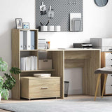 Desk Sonoma Oak 131.5 x 50 x 106.5 cm Engineered Wood 3337267