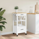 Kitchen Trolley MONZA 48x40x88.5 cm Solid Wood Pine 376087