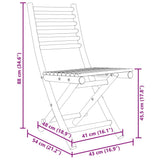 Folding Garden Chairs 4 pcs 43x54x88 cm Bamboo 3278517