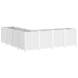 Garden Planter White 160x160x53 cm PP 367869