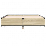 Bed Frame without Mattress Sonoma Oak 120x190 cm Small Double 3279818