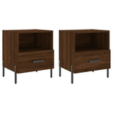 Bedside Cabinets 2 pcs Brown Oak 40x35x47.5 cm Engineered Wood 827467