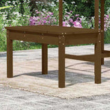 Garden Bench Honey brown Solid pine wood 80x44x45 cm Durable 824000