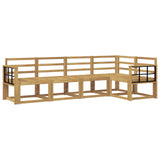 Outdoor Sofa Set 5 pcs White Solid Acacia Wood 3387638