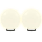 LED Bowl Lamps 4 pcs Spherical 25 cm PMMA 277142