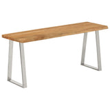 Bench with Live Edge 105 cm Solid Wood Acacia 372755