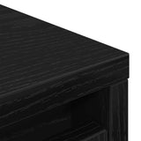 Shoe Cabinet Black Oak 29.5x34x76 cm Engineered Wood 861860