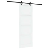 Sliding Door ORKDAL White 83 x 232 cm Solid Pine Wood 3445554