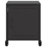 Bedside Cabinets 2 pcs Black 36x39x43.5 cm Steel 846615