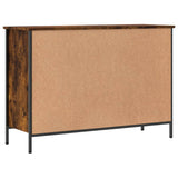 Shoe Cabinet Smoked Oak 100x35x70 cm Engineered Wood 831845