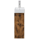 Bathroom Vanity Unit with Tap Smoked Oak 40.5 x 22.5 x 62 cm 889525