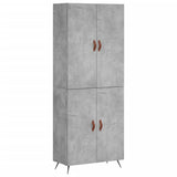 Highboard Concrete Grey 69.5x34x180 cm Engineered Wood 3195655