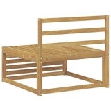 Outdoor Middle Sofa Solid Acacia Wood White 83 x 79 x 73 cm 901566