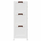 Stackable Storage Box with Wheels 3-Tier 75 L 64x39.5x110.5 cm 4012370
