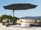 3 x 3m Overhanging Cantilever Parasol - Black T3398P328037