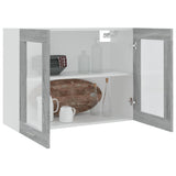 Hanging Glass Cabinet Lyon Grey Sonoma 80x31x60 cm Engineered Wood 815595