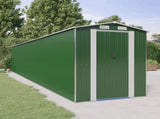 Garden Shed Green 192x1021x223 cm Galvanised Steel 3147437