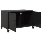 TV Cabinet Black 68x39x43.5 cm Steel 846638