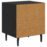 Bedside Cabinet Black Oak 40 x 35 x 47.5 cm Engineered Wood 882045