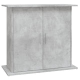 Aquarium Stand Concrete Grey 81x36x73 cm Engineered Wood 833603