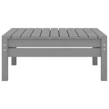 5 Piece Garden Lounge Set Grey Solid Pinewood 3082399