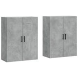 Wall Mounted Cabinets 2 pcs Concrete Grey 69.5x34x90 cm 3195631