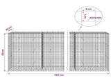 Gabion with 3.5 mm Wire and 5x5 cm Mesh 1100x30x150 cm 3462280