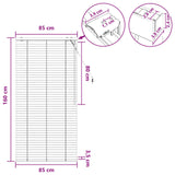 Venetian Blind Oak Look 85 x 160 cm 35 mm Solid Paulownia Wood 42015338